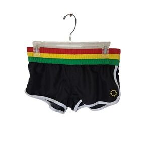 Vintage Empyre 90s Rasta Micro Shorts Mini Shorts Size Small Lightweight‎